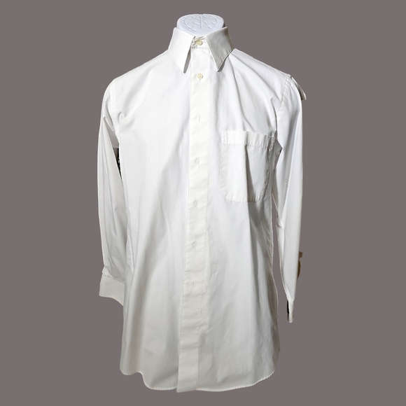 Mens White Merano Dress Shirt 15/33 - Picture 1 of 6